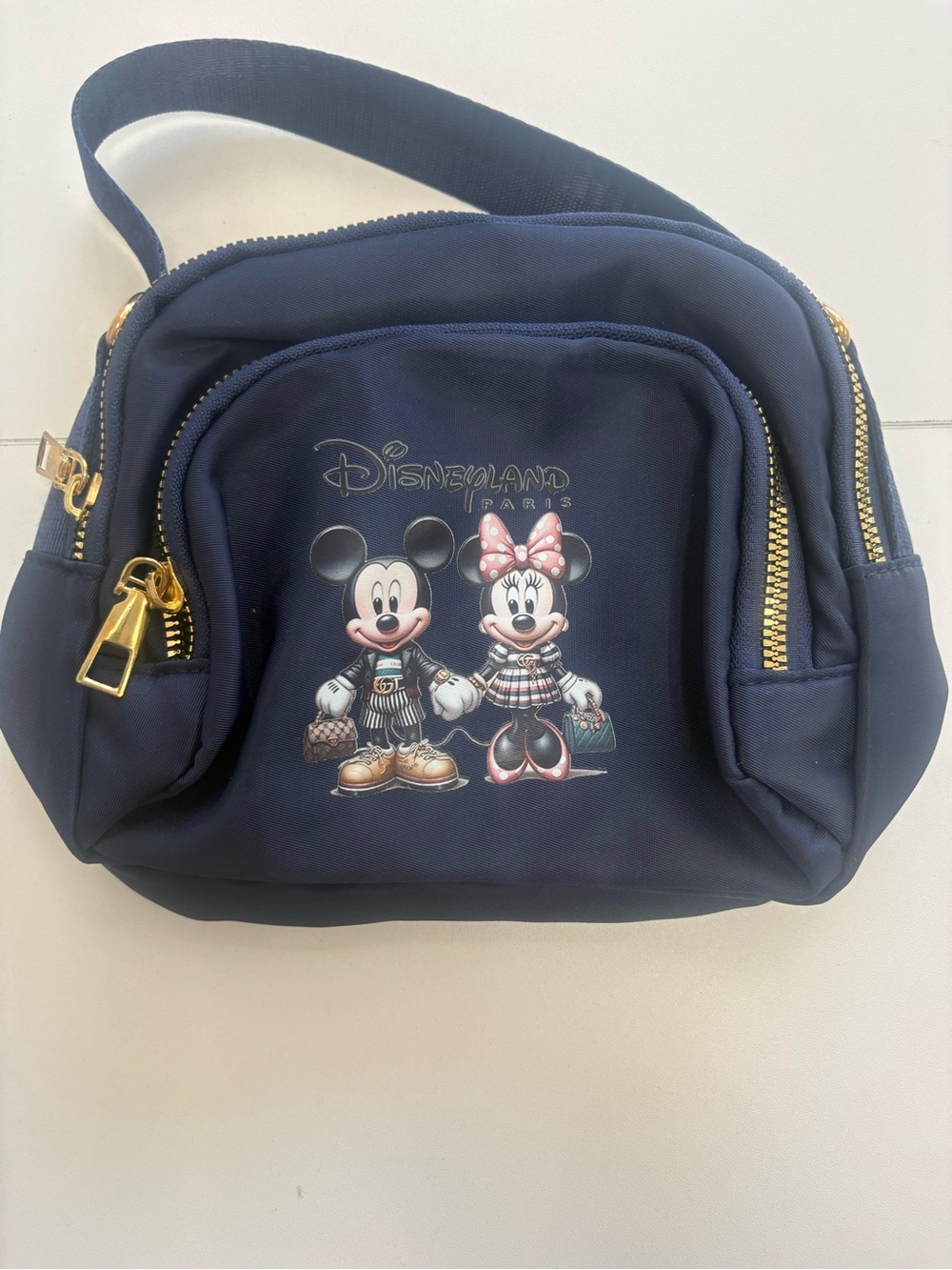 Disney Navy Crossbody Bag with Mickey & Minnie